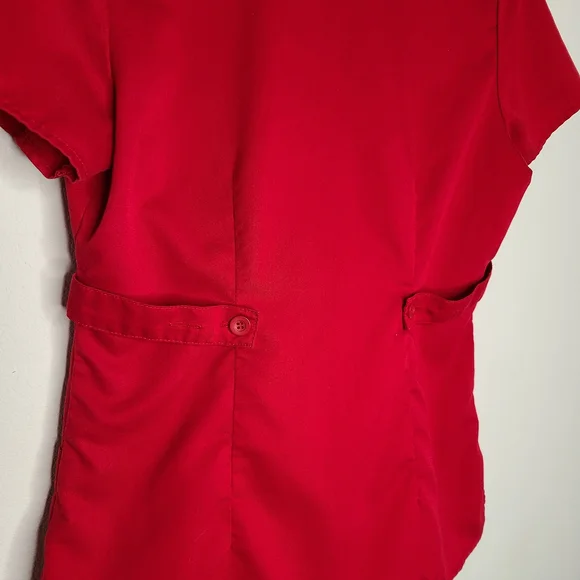 Grey's Anatomy Bold Red Scrub Set - Picture 4 of 12